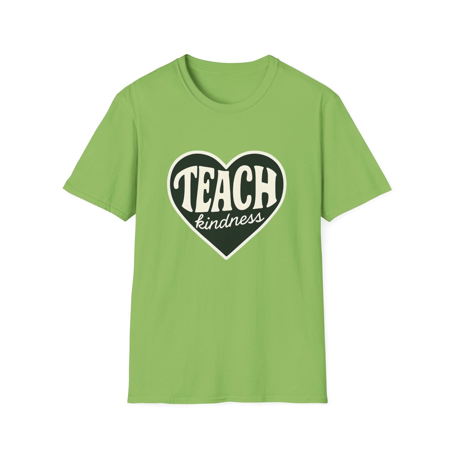 Teach Kindness Unisex Softstyle T-Shirt, Graphic Tee, Gift for Teachers, Inspirational Shirt, Kindness Message T-Shirt