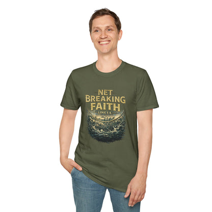 Net Breaking Faith T-Shirt — Vintage Fishing Faith Graphic Tee
