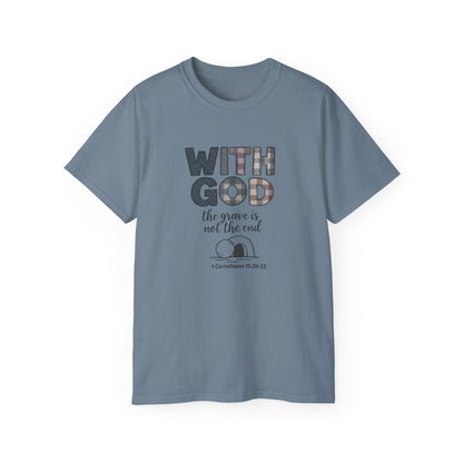 Inspirational Christian T-Shirt | With God, Faith Apparel, Gift for Him, Gift for Her, Religious Tee