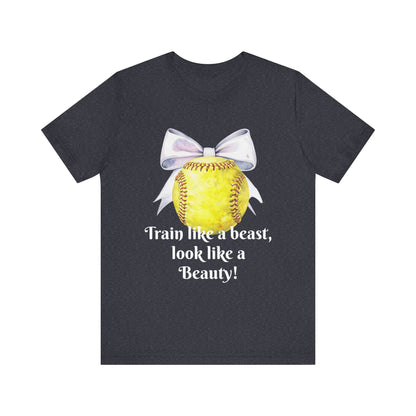 Softball Motivational Tee, Unisex Jersey Short Sleeve Tee, Sports Apparel, Gift for Athletes, Workout Shirt, Everyday Casual Wear