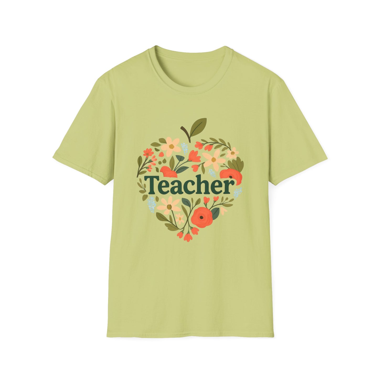 Floral Teacher T-Shirt | Perfect Gift for Educators, Back to School, Teacher Appreciation, Classroom Wear, Cute Teacher Shirts