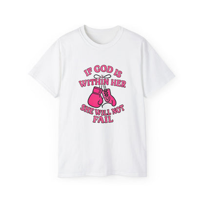 Empowering Boxing Quote Tee, Inspirational Unisex Shirt, Motivational Gift, Fitness Apparel, Women's Empowerment T-shirt