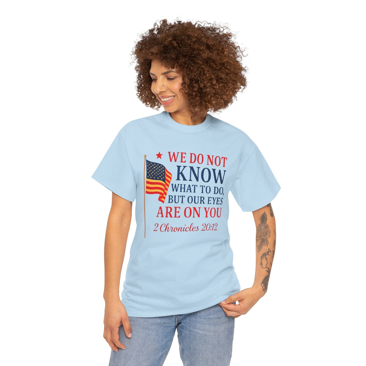 Patriotic Message Tee, Inspirational T-Shirt for Independence Day, Thoughtful Gift, Unisex Cotton Top, Motivation Shirt, Everyday Wear