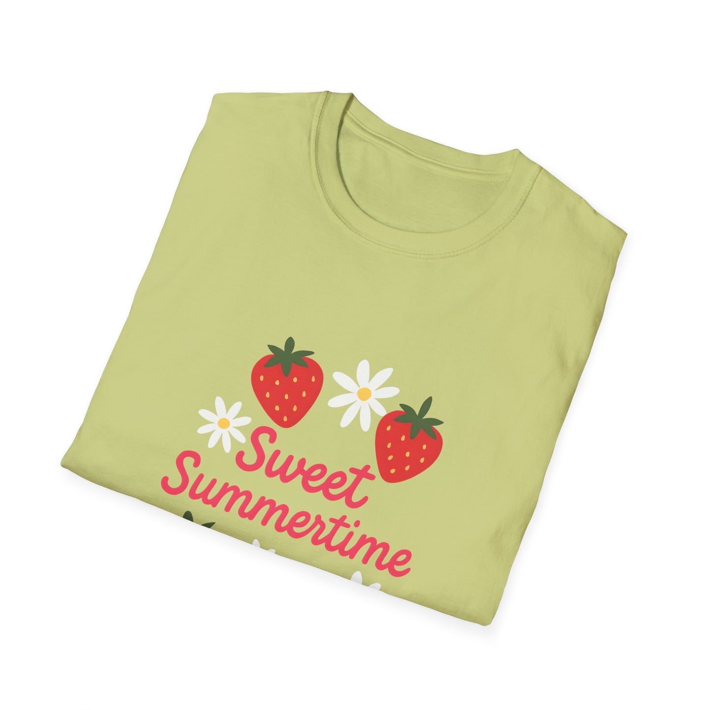 Sweet Summertime T-Shirt, Unisex Summer Tee, Cute Fruit Shirt, Casual Summer Apparel, Gift for Plant Lovers