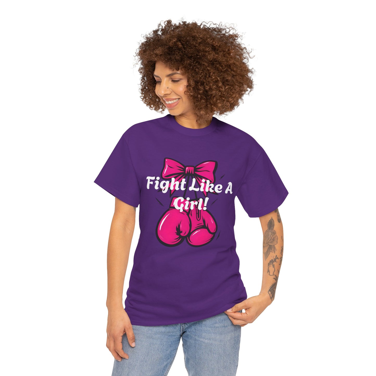 Empowering Fight Like A Girl Tee, Unisex Heavy Cotton Shirt, Fitness Gift, Inspirational Apparel, Strong Women T-Shirt, Breast Cancer [...]