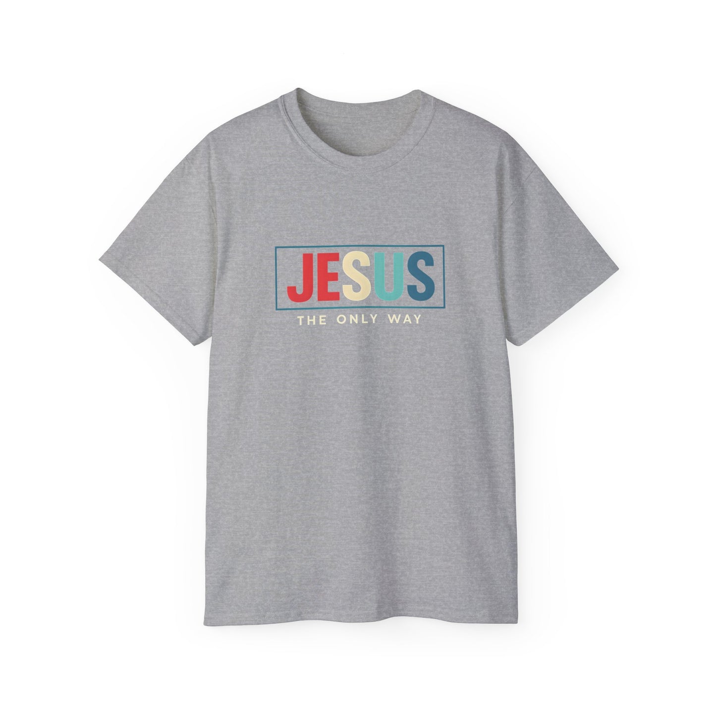 Jesus The Only Way Unisex Ultra Cotton Tee for Faith-based Casual Wear, Comfortable T-Shirt for Everyday, Christian Apparel, Gift for [...]