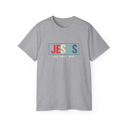 Jesus The Only Way Unisex Ultra Cotton Tee for Faith-based Casual Wear, Comfortable T-Shirt for Everyday, Christian Apparel, Gift for [...]