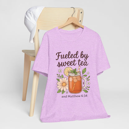 Sweet Tea Inspired Unisex Tee | Perfect for Summer Gatherings, Gifts for Tea Lovers, Relaxed Style, Casual Wear, Bible Verse Shirt