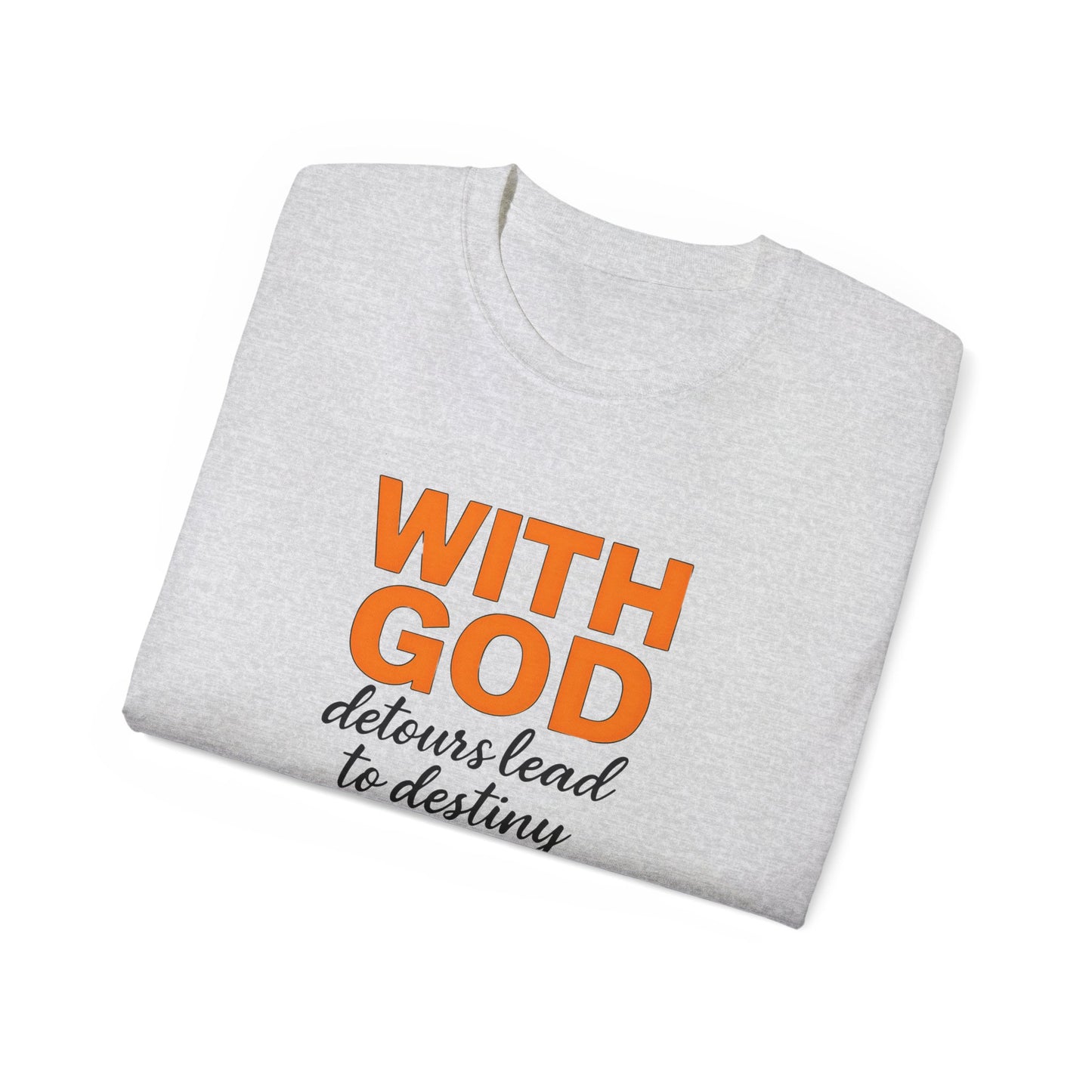 Inspirational Faith Tee, Comfortable Cotton Shirt for Daily Wear, Perfect for Gifts, Spiritual Inspiration, Church Events, Casual Outings