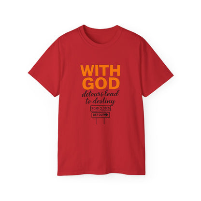 Inspirational Faith Tee, Comfortable Cotton Shirt for Daily Wear, Perfect for Gifts, Spiritual Inspiration, Church Events, Casual Outings