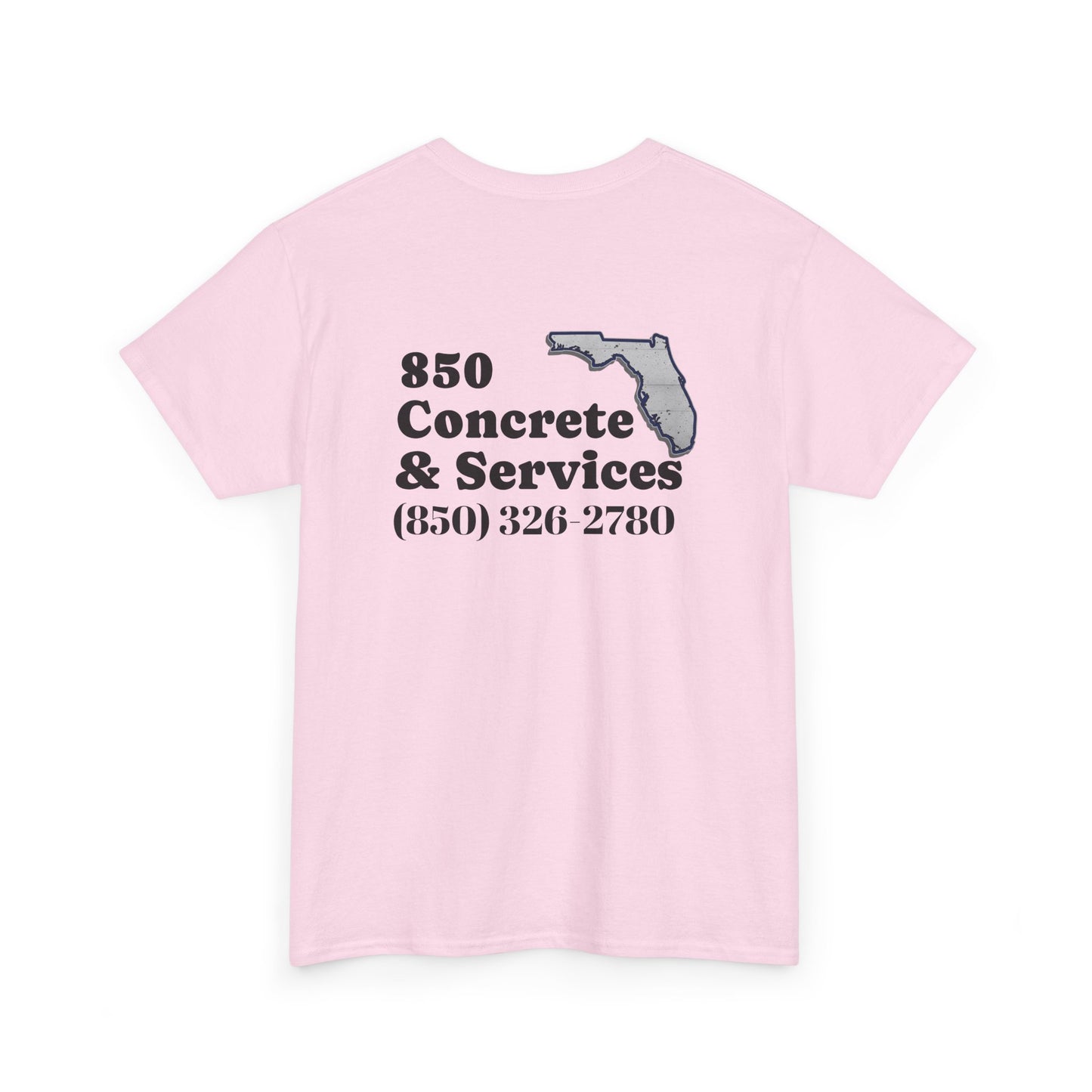 Custom Unisex Heavy Cotton Tee with Business Logo, Perfect for Workwear, Gift for Contractors, Promotional Use, Branding, Florida Services