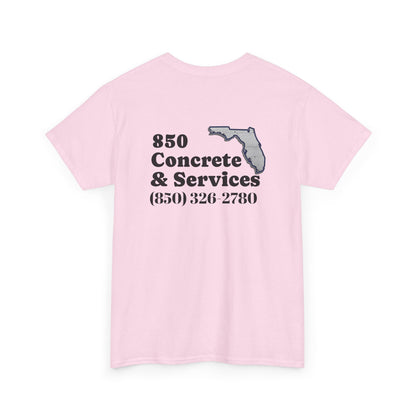 Custom Unisex Heavy Cotton Tee with Business Logo, Perfect for Workwear, Gift for Contractors, Promotional Use, Branding, Florida Services