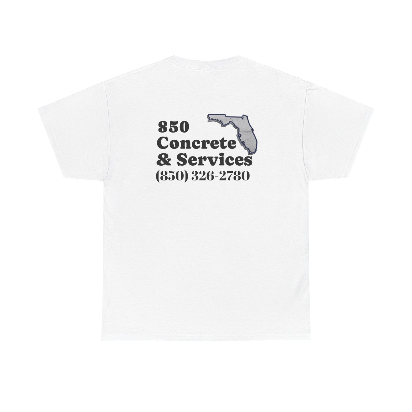Custom Unisex Heavy Cotton Tee with Business Logo, Perfect for Workwear, Gift for Contractors, Promotional Use, Branding, Florida Services