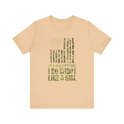 Camo Tee with Empowering Quote, Funny Gift for Women, Outdoor Enthusiast T-Shirt, Shooting Sports Apparel, Unique Casual Wear