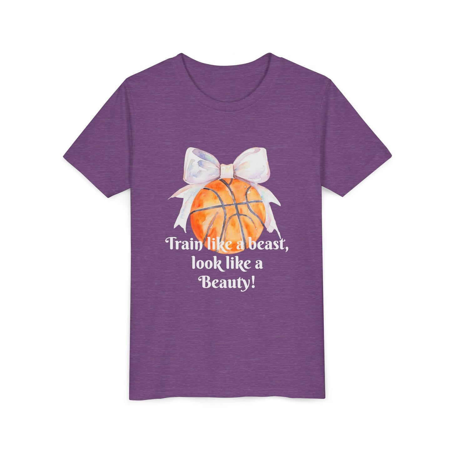 Basketball Motivational Tee for Kids, Youth Athletic Shirt, Sporty Fashion for Girls, Team Spirit Wear, Unique Gift for Young Athletes