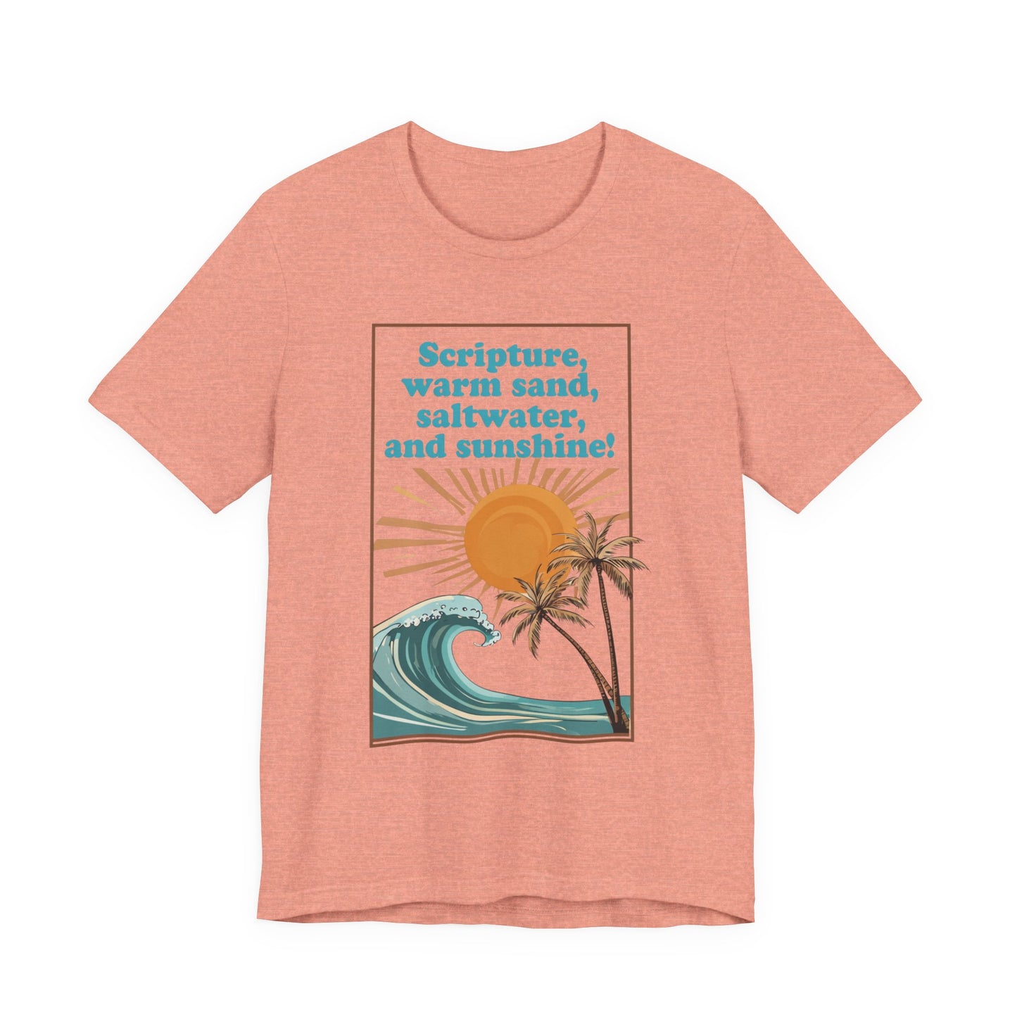 Beach Vibes Tee, Scripture T-Shirt, Summer Graphic Tee, Casual Beachwear, Vacation Outfit, Gift for Ocean Lovers