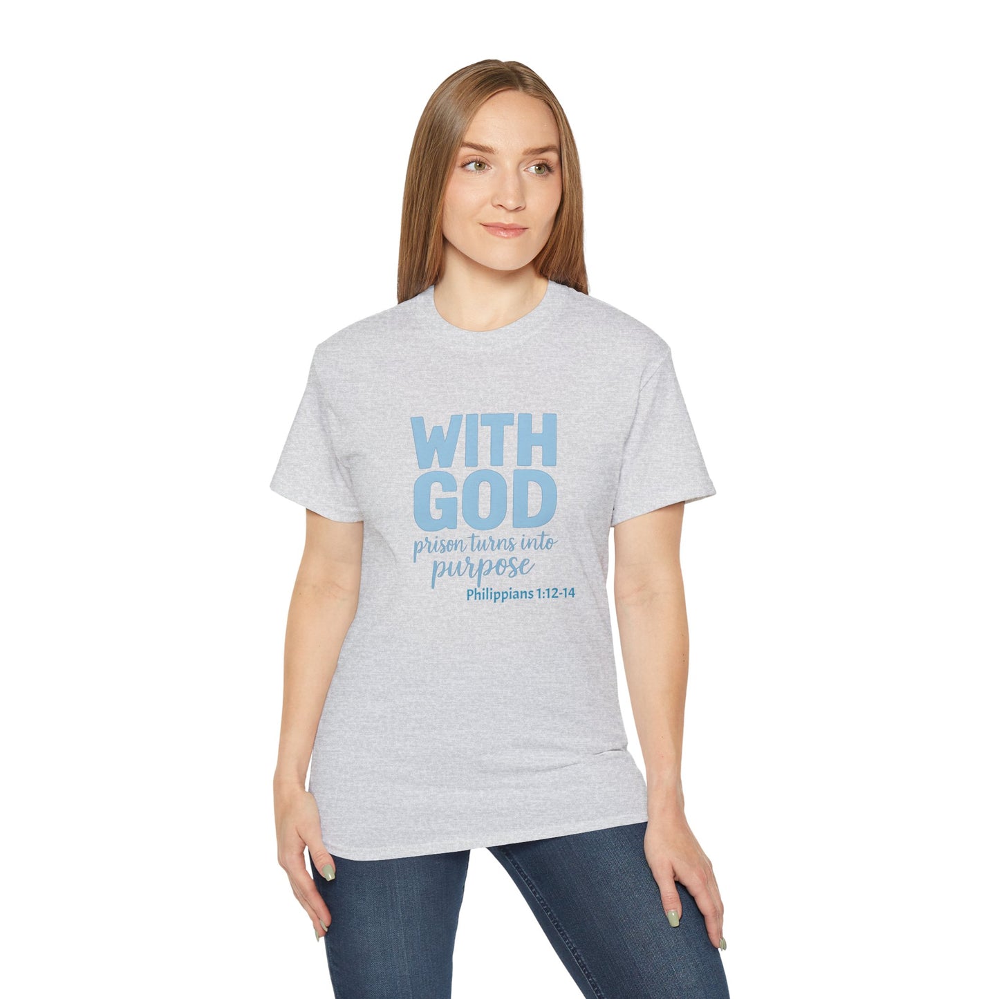 Inspirational Faith Tee, Unisex Ultra Cotton Tee, Christian T-Shirt, Bible Verse Shirt, Gift for Believers, Casual Everyday Wear
