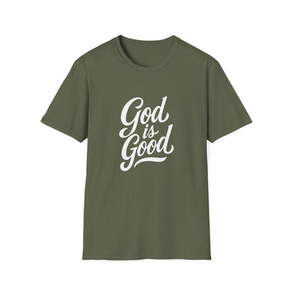 God is Good Graphic Tee | Unisex Softstyle T-Shirt | Faith-Based Apparel for Everyday Wear, Gift for Believers, Inspirational Fashion