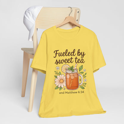 Sweet Tea Inspired Unisex Tee | Perfect for Summer Gatherings, Gifts for Tea Lovers, Relaxed Style, Casual Wear, Bible Verse Shirt