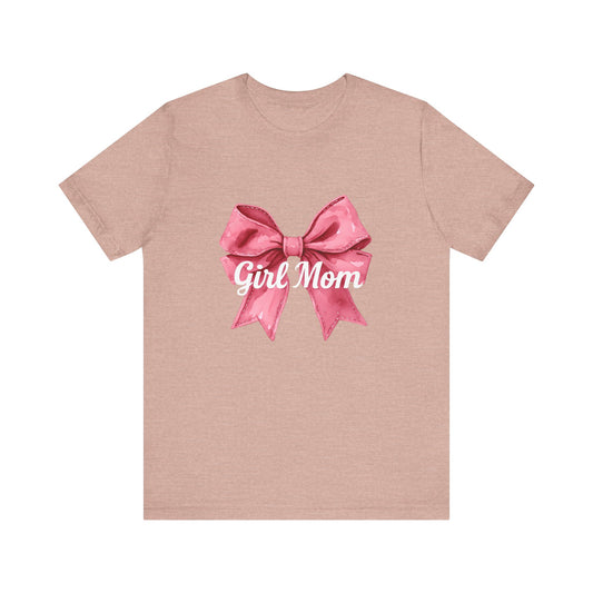 Cute Girl Mom T-Shirt | Unisex Jersey Tee for Moms, Mother's Day Gift, Family Matching Outfits, Birthday Present, Gift for Her
