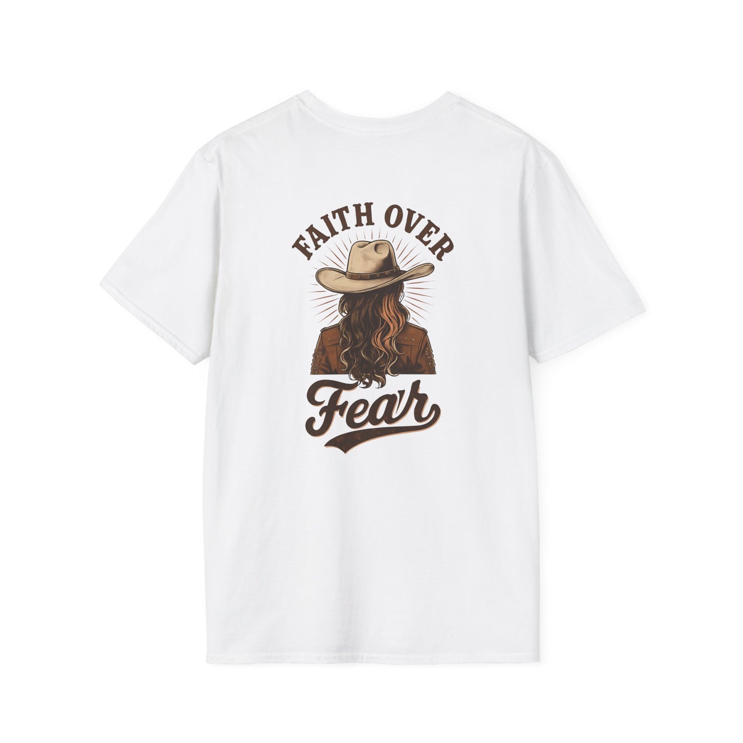 Faith Over Fear Unisex Softstyle T-Shirt, Inspirational Tee, Casual Streetwear, Gift for Her, Motivational Apparel