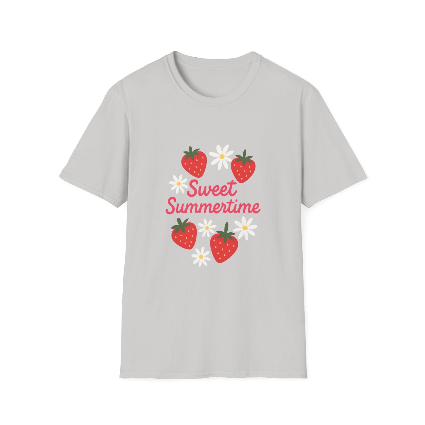 Sweet Summertime T-Shirt, Unisex Summer Tee, Cute Fruit Shirt, Casual Summer Apparel, Gift for Plant Lovers