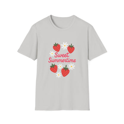 Sweet Summertime T-Shirt, Unisex Summer Tee, Cute Fruit Shirt, Casual Summer Apparel, Gift for Plant Lovers