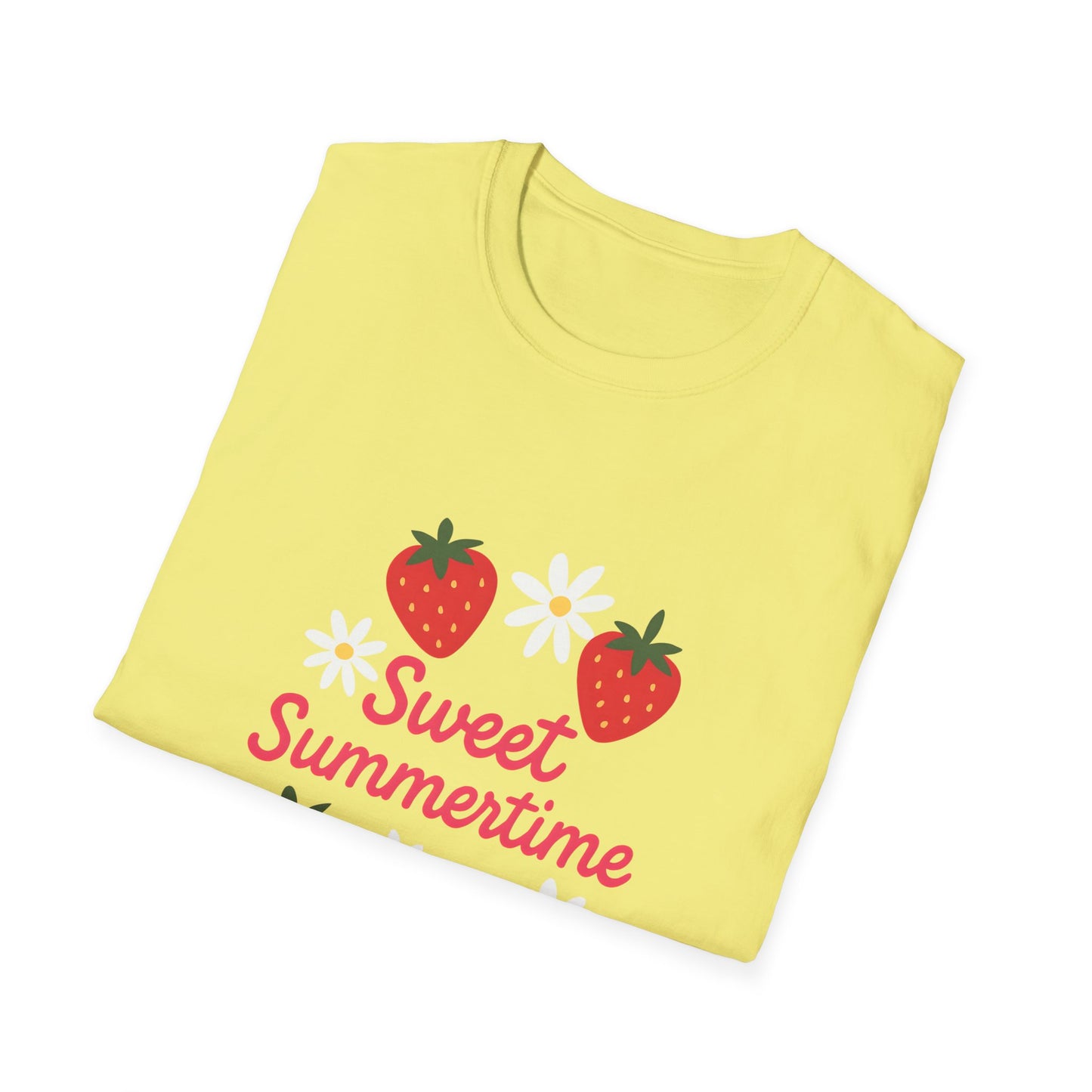 Sweet Summertime T-Shirt, Unisex Summer Tee, Cute Fruit Shirt, Casual Summer Apparel, Gift for Plant Lovers