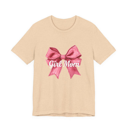 Cute Girl Mom T-Shirt | Unisex Jersey Tee for Moms, Mother's Day Gift, Family Matching Outfits, Birthday Present, Gift for Her