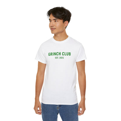 Grinch Club Tee — 'Grinch Club EST. 2025' Christmas Graphic T-Shirt