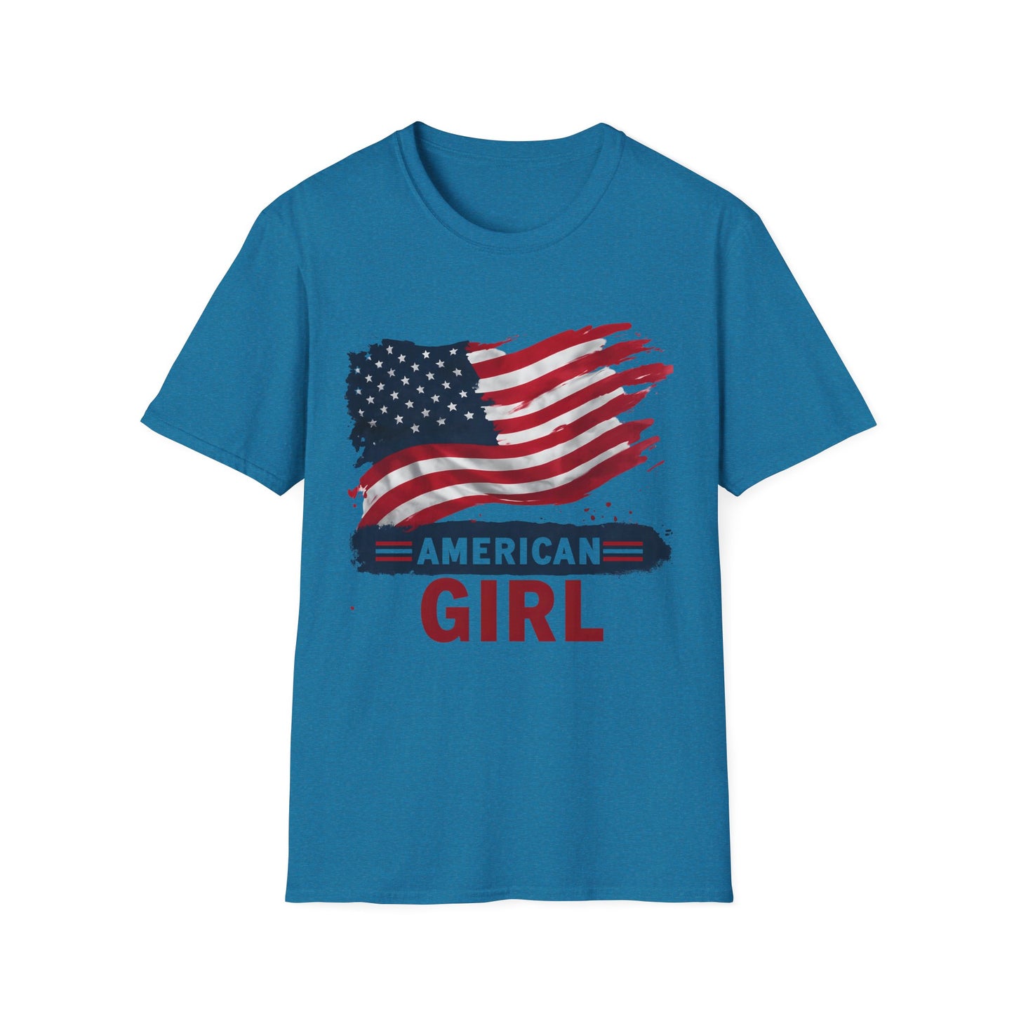 Patriotic Unisex T-Shirt with American Flag Design - Perfect for Independence Day, Memorial Day, Summer Picnics, Casual Wear, Gifts