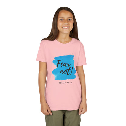 Fear Not Youth Tee - Inspirational Short Sleeve Shirt for Kids, Gift for Birthdays, Faith-Based Apparel, Motivational Wear