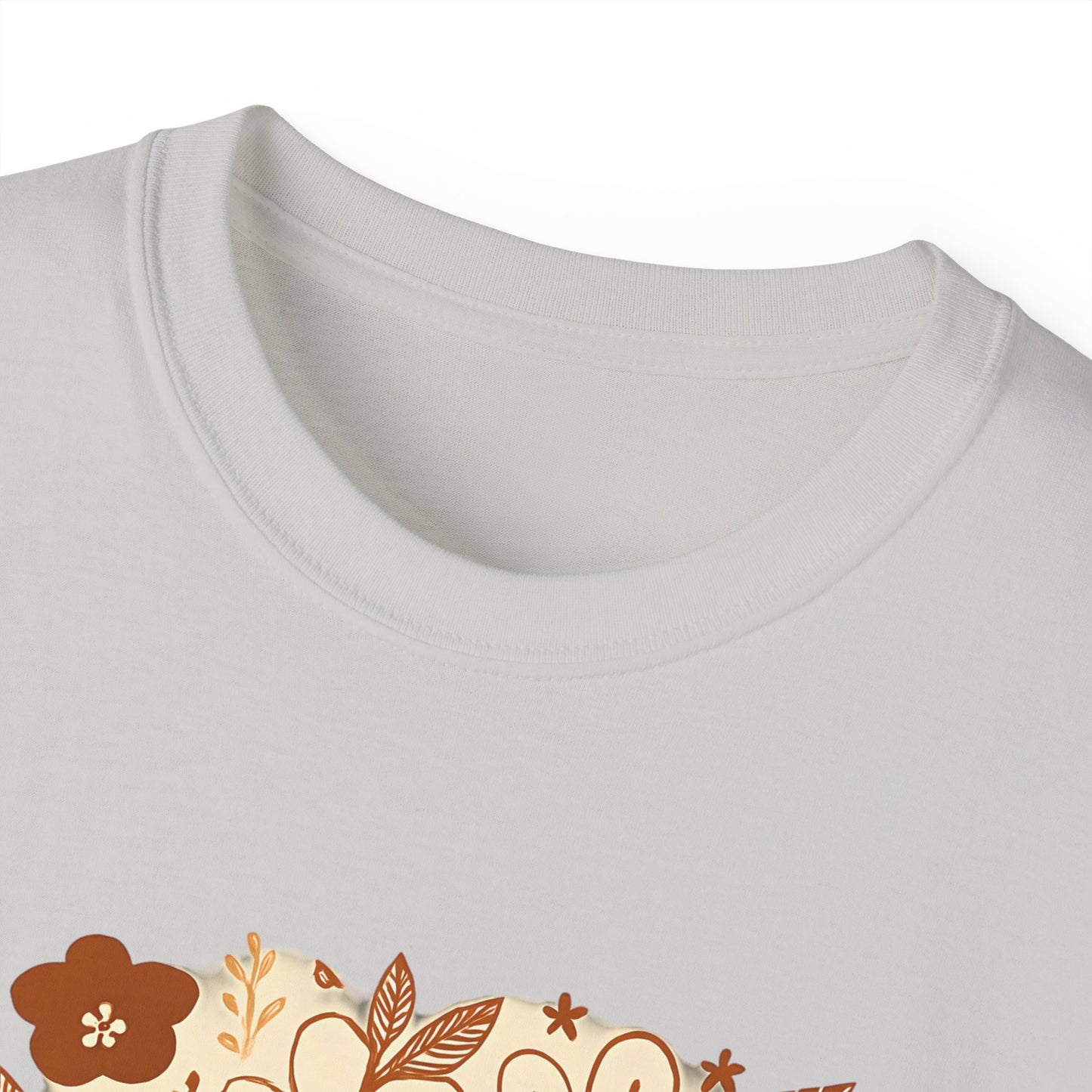 Amazing Grace Floral Unisex Ultra Cotton Tee, Vintage T-Shirt, Gift for Music Lovers, Spiritual Apparel, Heartwarming Quote Tee