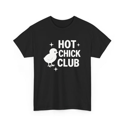 Hot Chick Club Unisex Heavy Cotton Tee, Fun Graphic T-Shirt for Trendy Women, Cute Casualwear, Perfect Gift for Chick Friends, Summer [...]