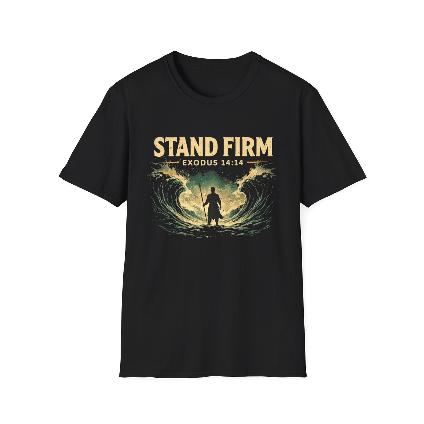 Stand Firm Exodus 14:14 T-Shirt — Christian Faith Inspirational Tee