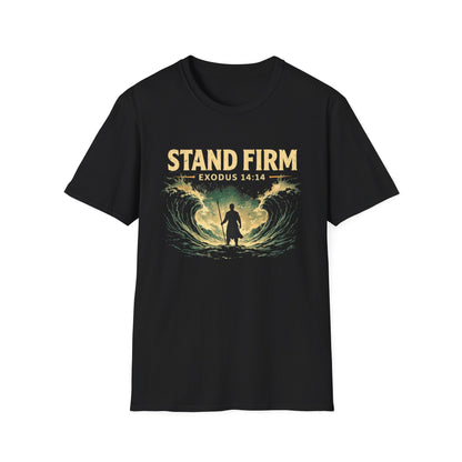 Stand Firm Exodus 14:14 T-Shirt — Christian Faith Inspirational Tee
