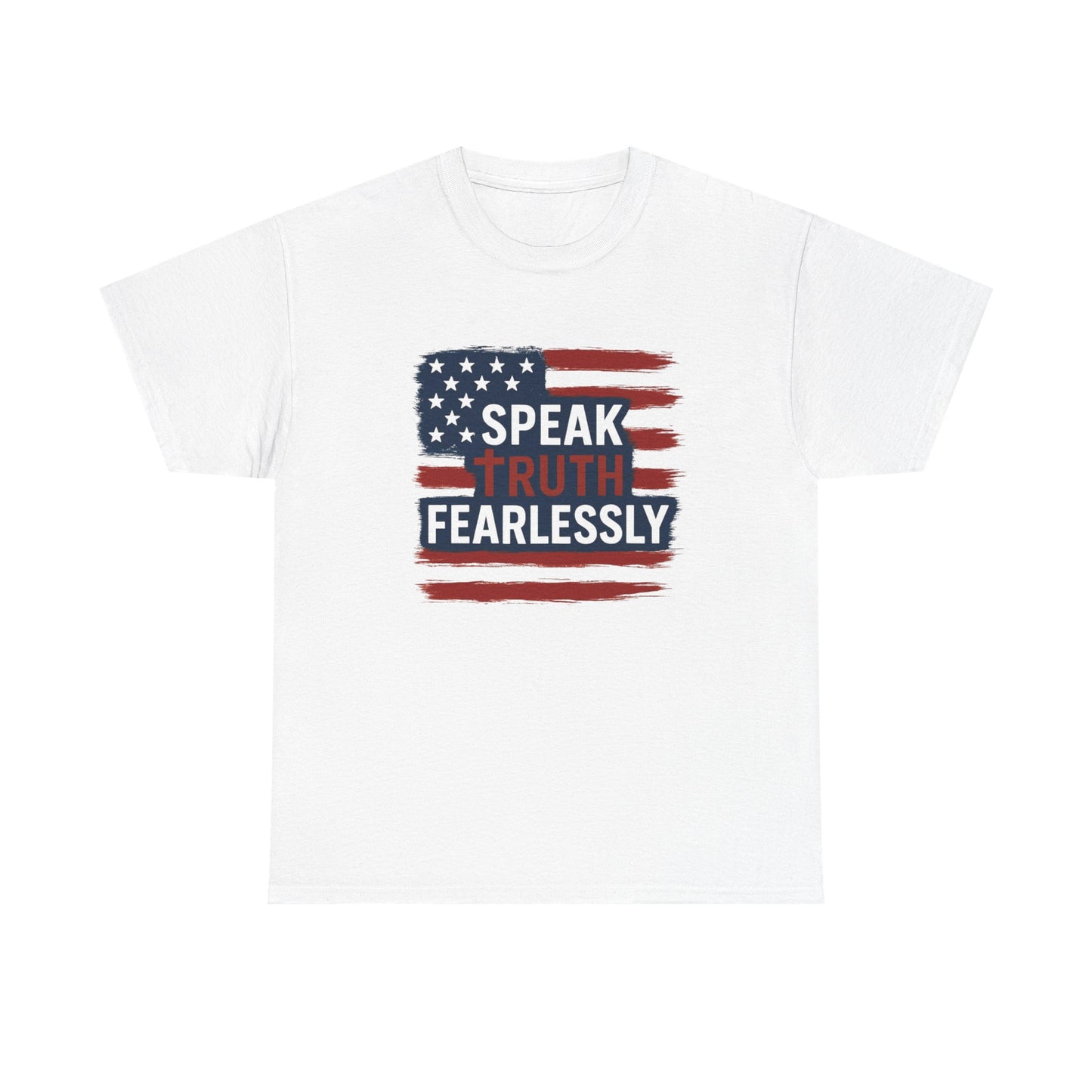 Unisex Cotton Tee: Speak Truth Fearlessly, Patriotic Shirt, Independence Day Gift, Casual Wear, Statement Tee, Gifts for Activists