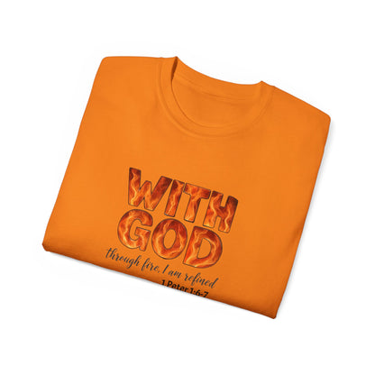 Inspirational T-Shirt, With God, Faith-Based Apparel, Unisex Cotton Tee, Christian Gift, Bible Verse Tee, Casual Wear