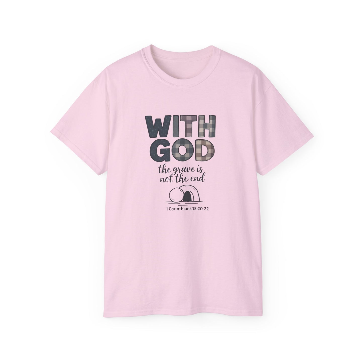 Inspirational Christian T-Shirt | With God, Faith Apparel, Gift for Him, Gift for Her, Religious Tee