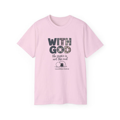 Inspirational Christian T-Shirt | With God, Faith Apparel, Gift for Him, Gift for Her, Religious Tee