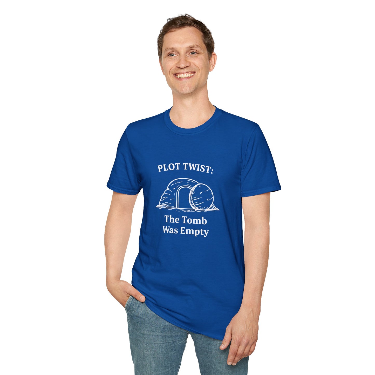 T-Shirt — "Plot Twist: The Tomb Was Empty" Christian Easter Graphic Tee