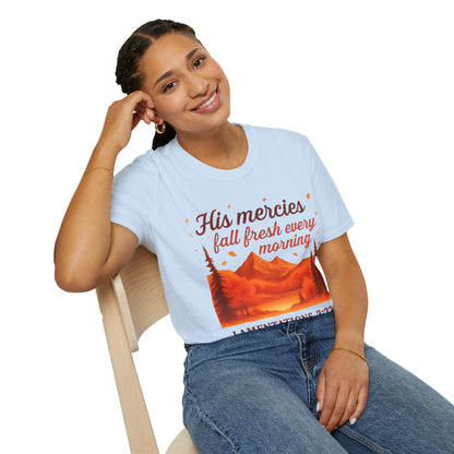 Inspirational Nature Graphic Tee, Bible Verse T-Shirt, Faith Apparel, Unisex Spiritual Shirt, Daily Motivation Top