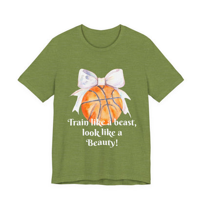Train Like a Beast Unisex Tee - Basketball Motivation Shirt, Sportswear, Fitness Gift, Workout Apparel, Activewear