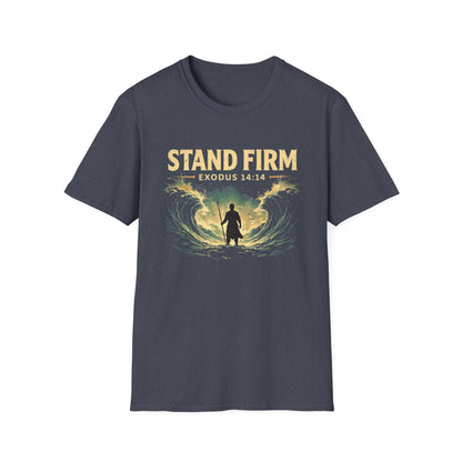 Stand Firm Exodus 14:14 T-Shirt — Christian Faith Inspirational Tee