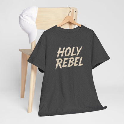 Holy Rebel Unisex Heavy Cotton Tee, Inspirational Christian T-Shirt, Unique Gift for Rebels, Faith-Based Apparel, Motivational Quote [...]
