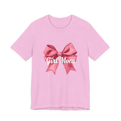 Cute Girl Mom T-Shirt | Unisex Jersey Tee for Moms, Mother's Day Gift, Family Matching Outfits, Birthday Present, Gift for Her