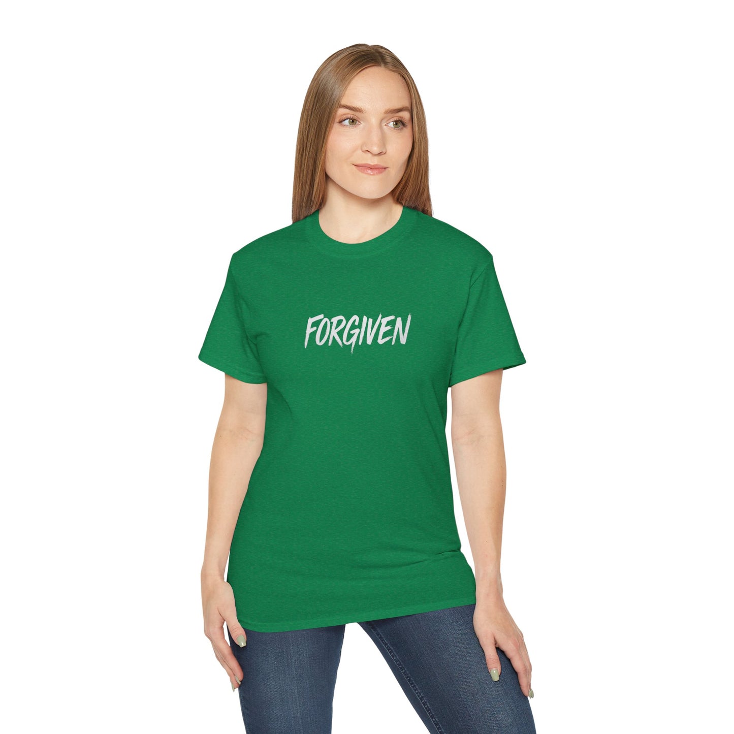 Forgiven Unisex Ultra Cotton Tee - Empowering Message Shirt, Spiritual Gift, Casual Wear, Motivational Tee, Unique Present