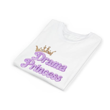 Drama Princess Youth Tee, Cute Kids T-Shirt, Birthday Gift for Girls, Playful Summer Tee, Princess-Themed Apparel