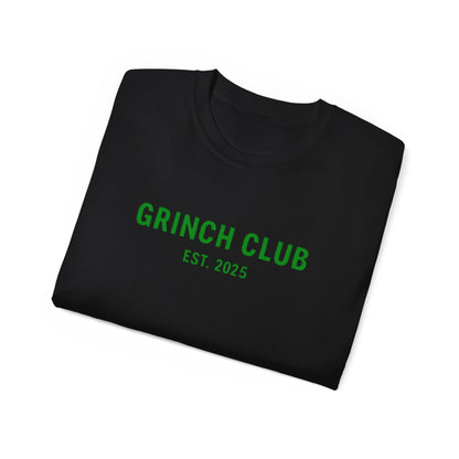 Grinch Club Tee — 'Grinch Club EST. 2025' Christmas Graphic T-Shirt