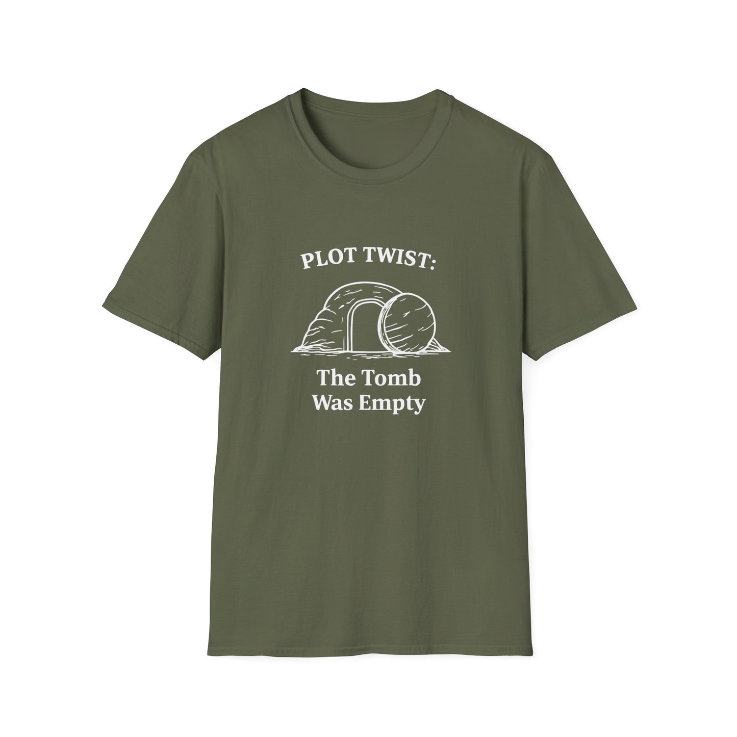 T-Shirt — "Plot Twist: The Tomb Was Empty" Christian Easter Graphic Tee